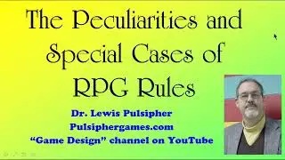 Peculiarities and special cases of RPG rules