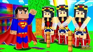 BASE 1000% SEGURA do SUPERMAN contra a MULHER MARAVILHA no Minecraft