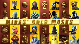 MIDAS' Gold Mask Collection VS Original Skins (Fortnite)