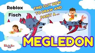 How To Draw And Paint A Megalodon Roblox Fisch Fun