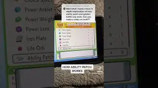 How the ability patch works! #pokemon