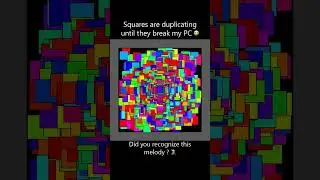 An exciting simulation of squares #simulation #satisfying #crash #viral #trending