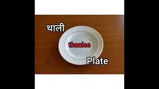 Plate meaning in hindi with picture. Learn Learn Learn. #hindi meaning #short #thaalee #plate