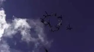 Unofficial Vertical Formation Skydiving record - 38way