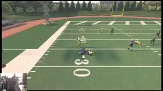NCAA Football 14 - Slider Test - The Secondary - Zone Coverage - Face Cam