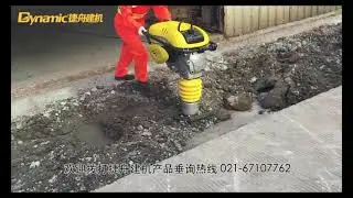 Gasoline power earth sand soil wacker impact jumping jack compactor tamper vibrating tamping rammer