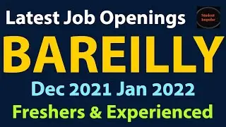 bareilly jobs | bareilly job vacancy | job vacancy in bareilly | jobs in bareilly | Dec 21 & Jan 22
