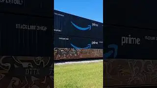 Amazon Containers on CSX Train. #amazon #railfan #trains #railroad #csx #csxstrains #csx_trains