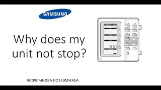 Воздушные тепловые насосы Samsung продолжают работать после выключения RC090MHXEA RC160MHXEA