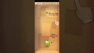 Cut the Rope Cardboard Box Lv1-1 Gameplay, shorts