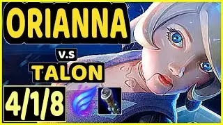 DOPA (APDO) (ORIANNA) vs TALON - 4/1/8 KDA MID CHALLENGER GAMEPLAY - KR