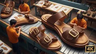 The Making of a Luxury Leather Sandal: Design to Reality | Cinematic Factory Tour (4K)