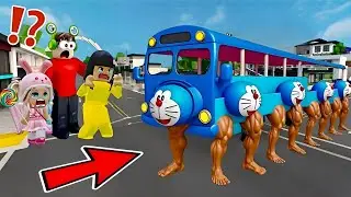 ASTAGA!! Yuta Mio Dan Baby Bells90 Ketakutan Anomali ODONG ODONG DORAEMON Menyerang Kota 😱 | ROBLOX