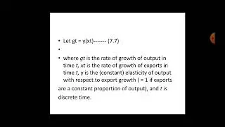 export growth model