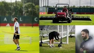 CARRINGTON TRAINING BLITZ - AMORIM STORMS MAN UNITED BASE WITH HIS REVOLUTION