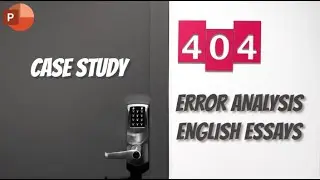 English Essays Error Analysis
