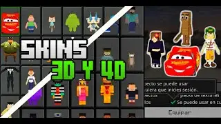 COMO TENER SKINS 3D Y 4D EN MINECRAFT BEDROCK ULTIMA VERSION