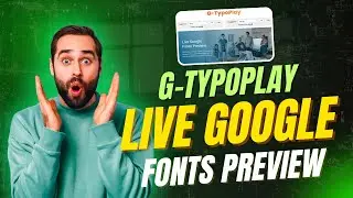 G-TypoPlay - Google fonts combinations in real time.