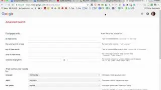 Google Search: Advanced Search