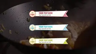 Cooking Show Lower Thirds HD After Effects Templates