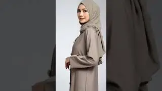 Grey Open Abaya &ndash; Timeless Modesty, Effortless Style