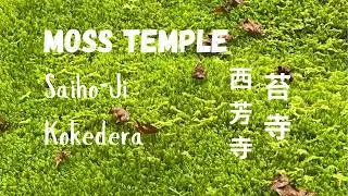 Kyoto's famous Moss garden Temple: Saiho-Ji - Koke-dera;  a meditative walk