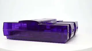 Bitfunx SNES Replacement Shell Transparent Case for Nintendo SNES SFC US Version Retro Gaming