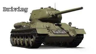 WoT ASMR - T-34-85 Soviet Medium Tank ASMR sounds (WORLD OF TANKS BLITZ)