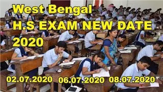 WB HS EXAM NEW SCHEDULE 2020 REMAINING WEST BENGAL HIGHER SECONDARY EXAMINATION NEW DATE 2020