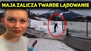 MAJA ZALICZA TWARDE LĄDOWANIE NA NARTACH Z FRANIEM