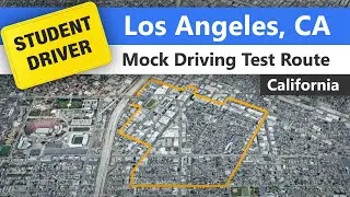 Los Angeles Driving Test Route - Mock California DMV Route