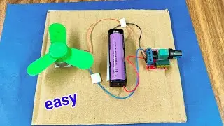 How to make simple school science project fan