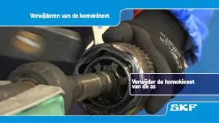 SKF - Montageprocedure van de nieuwe homokineet VKJA 5342 Renault Laguna I 1.8