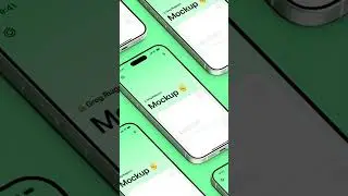 📱Absolutely free iPhone 15 Pro 3D mockups. #3d #design #figma #ui #plugins Open in community
