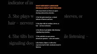 Body Language Signs She's SECRETLY Into You 💕 (Never Miss These!) #DatingAdvice #BodyLanguage