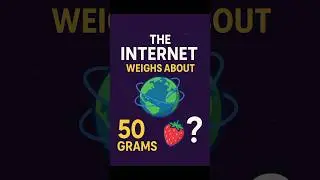 The internet weighs about 50 grams#InternetFacts #ScienceIsCool #FunFacts
