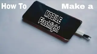 How to make a mobile flashlight with OTG cable