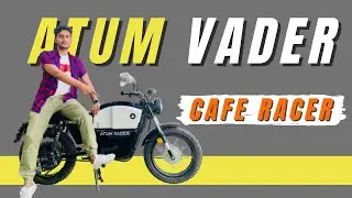 ATUM VADER Electric Bike Review | Cafe Racer Bike | सिंगल चार्ज में 100 KM की रेंज @Atumobile