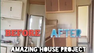 House project before and after.