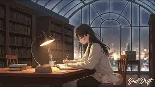 Spacious Reverb Rainy Lo-Fi — Gentle Piano, Cozy Night Atmosphere