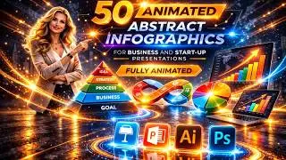 Abstract animated infographics