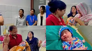 Delivery took place through C-section at the end time.. both mother and child are safe 💯 #anireet...