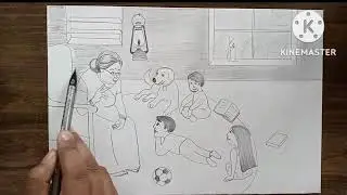 Memory Drawing || Childhood memory Drawing || Easy memory Drawing Idea for beginners @ArtByLipi