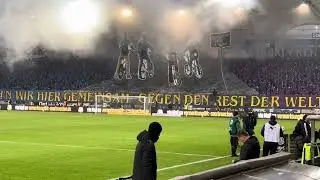 FC Saarbrücken - Rot Weis Essen Choreo und Einlauf