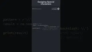 Escaping Special Characters in Python Regular Expressions 