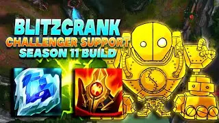 CHALLENGER SUPPORT GAMEPLAY ON BLITZCRANK! HOW TO PLAY BLITZ THE RIGHT WAY - League of Legends