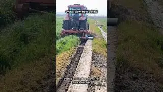 this machine is a MUD MONSTER! 🤯 fast ditch cleaning on the farm #tractor #machine #agriculture