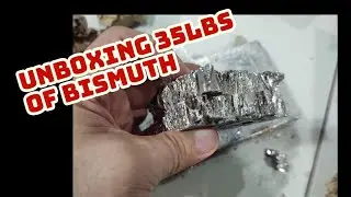 Unboxing my package of 35lbs of Bismuth. bismuth projects coming soon