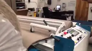 Accu-Cut Q9 carpet cutting machine in Orlando Dec 17