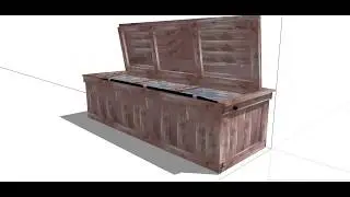 The New Cedar Rain Bench - Exploded